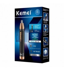 Kemei KM-728 2in1 Rechargeable Nose Hair Trimmer for Men